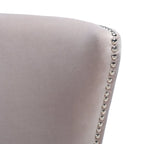 Fauteuil d'appoint dossier haut en velours, 1 place | Marine / Vert forêt / Bleu clair / Taupe pâle / Noir / Argent clair