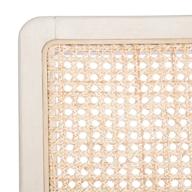 Chaise de salle à manger en rotin blanc/noir/marron/naturel, lot de 2