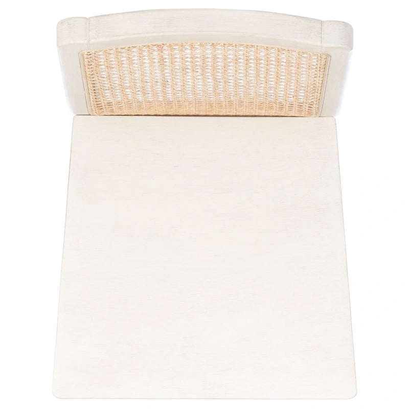Chaise de salle à manger en rotin blanc/noir/marron/naturel, lot de 2