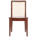 Chaise de salle à manger en rotin blanc/noir/marron/naturel, lot de 2