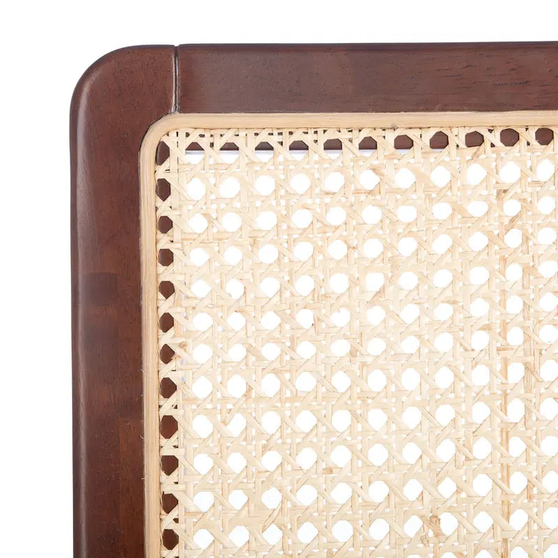 Chaise de salle à manger en rotin blanc/noir/marron/naturel, lot de 2