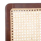 Chaise de salle à manger en rotin blanc/noir/marron/naturel, lot de 2