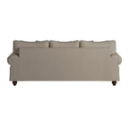 Canapé traditionnel beige clouté, 3 places