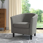 Fauteuil d'appoint moderne rembourré avec pieds en bois