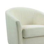 Fauteuil d'appoint moderne rembourré avec pieds en bois