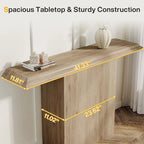 Console Naturelle, Panneau de particules, Assemblage 1 personne, 41.33"
