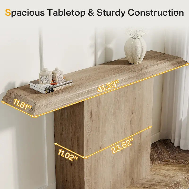 Console Naturelle, Panneau de Particules, Assemblage 1 Personne, 41.33"
