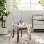 Traditional Tufted Ultra Upholstered Wingback Dining Chair Set of 2