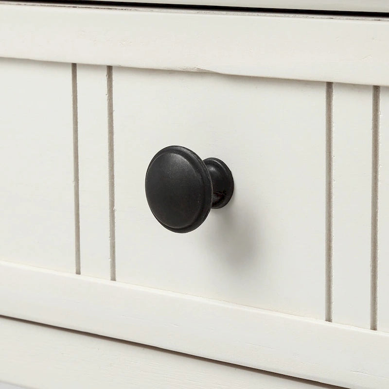 Console 2 tiroirs avec étagère inférieure – Gris antique | Expresso | Bleu rétro | Ivoire | Bleu marine