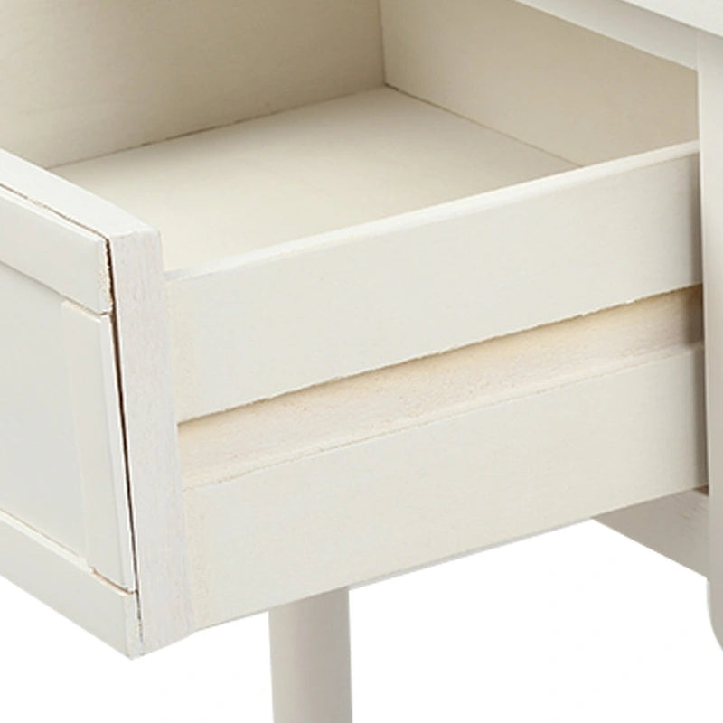 Console 2 tiroirs avec étagère inférieure – Gris antique | Expresso | Bleu rétro | Ivoire | Bleu marine