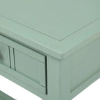 Console 2 tiroirs avec étagère inférieure – Gris antique | Expresso | Bleu rétro | Ivoire | Bleu marine