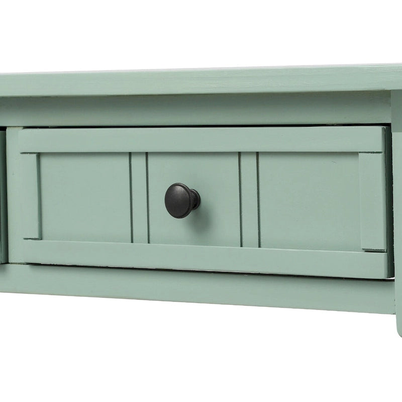 Console 2 tiroirs avec étagère inférieure – Gris antique | Expresso | Bleu rétro | Ivoire | Bleu marine
