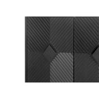 Bahut 4 portes noir (assemblage 1 personne)