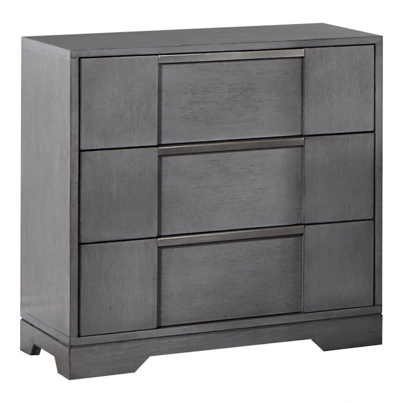 Ensemble de chambre à coucher 6 pièces avec plateforme de rangement et lumières LED, gris, très grand lit/grand lit