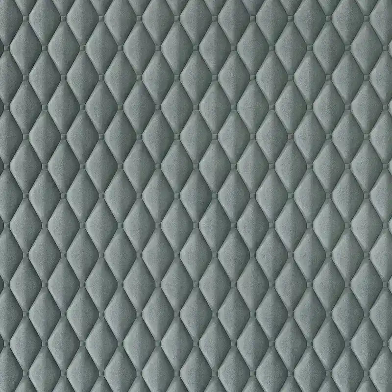Lit de repos en velours bleu clair/gris avec lit gigogne, 2 places